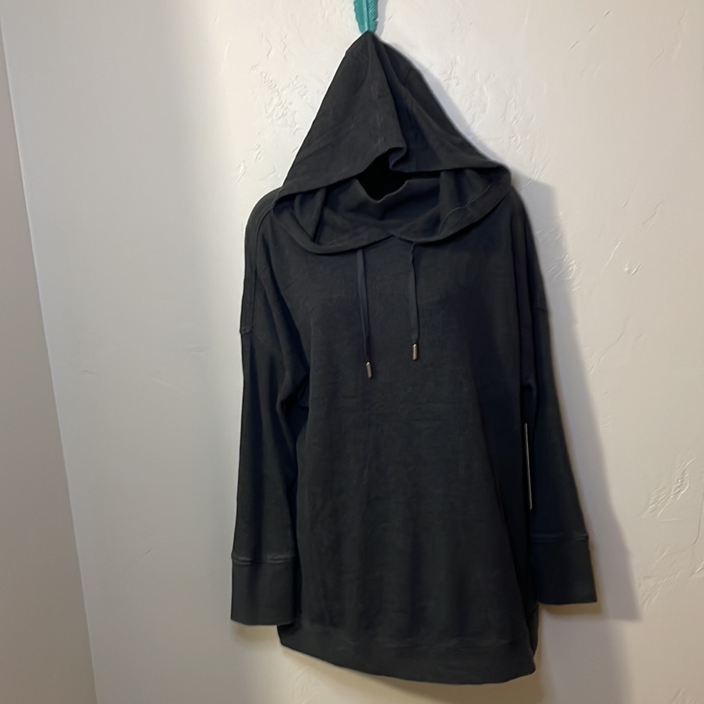 Mono B waffle knit hooded top size M